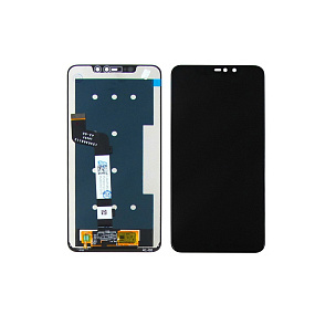 Дисплей для телефона Xiaomi Redmi Note 6 Pro в сборе с тачскрином в рамке Черный