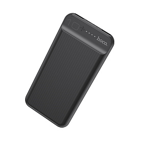 Портативное зарядное устройство Hoco J52 2USB/Micro/Type-C 10000mAh LCD черный(УЦЕНКА)царапины