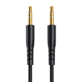 Кабель 3.5mm Jack (папа) - 3.5mm Jack (папа) VFan L04 1м черный