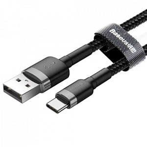 Дата кабель Type-C USB Baseus Cafule (CATKLF-CG1) 2м 2A черный