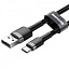 Дата кабель Type-C USB Baseus Cafule (CATKLF-CG1) 2м 2A черный