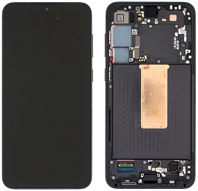 Дисплей для телефона Samsung S916B (S23+) модуль Черный - Оригинал