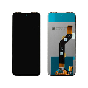 Дисплей для телефона Tecno Pova 4 (LG7n) в сборе с тачскрином Черный - Оригинал