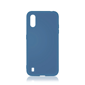 Силиконовый чехол для Samsung A015/M015 Galaxy A01/M01 DF sOriginal-15 синий