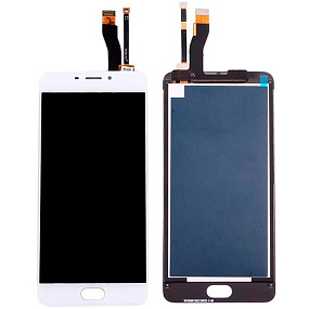 Дисплей для телефона Meizu M5 Note в сборе с тачскрином Белый