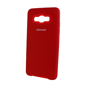 Силиконовый чехол для Samsung J510 Galaxy J5 (2016) оригинал красный