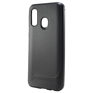 Силиконовый чехол для Samsung A405 Galaxy A40 SC149 карбон черный
