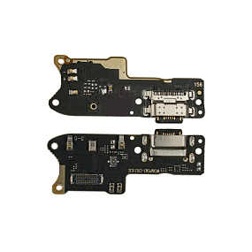Шлейф Xiaomi Poco M3/Redmi 9T (M2010J19CG/M2010J19SY) плата системный разъем/микрофон (с разбора)