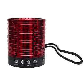 Колонка AK889 (Bluetooth/MicroSD/USB/FM/AUX) красная