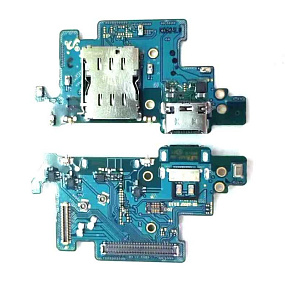 Шлейф Samsung A805F (A80) плата системный разъем/коннектор SIM/микрофон