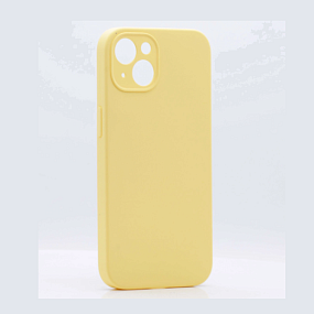 Кейс iPhone 13 Silicone Case без логотипа желтый