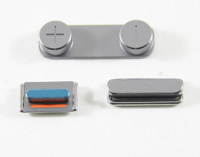 Толкатель кнопки вкл iPhone 5S/SE набор 3шт. (вкл.,громкость, блокировка) Серый