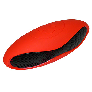Колонка BT02 mini/X6U mini (Bluetooth/MicroSD/USB/FM/AUX) красная