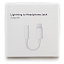 Переходник lightning (папа) - 3.5Jack (мама) в коробке белый 