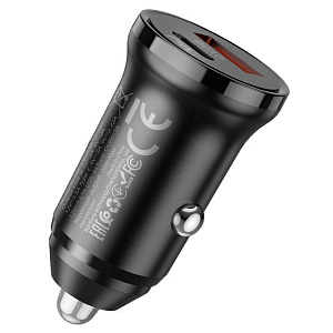 АЗУ-USB/USB-C Borofone BZ18A 2 выхода 20W PD20 QC3.0 черный