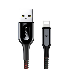 Дата кабель lightning - USB Baseus X-type CALXD-B01 1м 2.4A черный