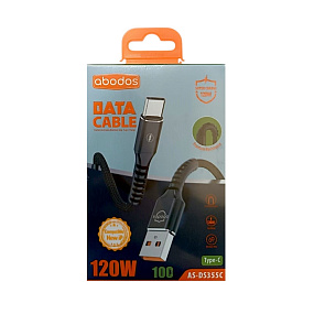 Дата кабель Type-C - USB Abodos DS355C 120W 1м черный