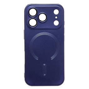 Кейс iPhone 17 Pro силикон SafeMag SM020 синий