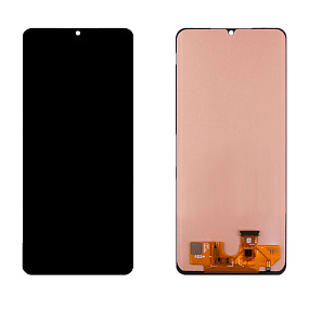 Дисплей для телефона Samsung A225F (A22 4G) в сборе с тачскрином Черный - (AMOLED, с регулировкой