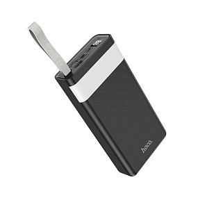 Портативное зарядное устройство Hoco J73 2USB/Micro/Type-C 30000mAh черный