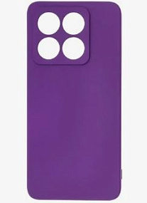 Силиконовый чехол Xiaomi 14T с закрытой камерой фиолетовый