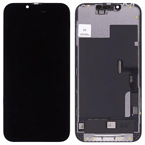 Дисплей для телефона iPhone 13 Pro в сборе Черный - GX (Hard OLED) (площадка под IC)