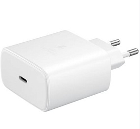 СЗУ-USB-C Samsung 45W EP-TA845 Type-C-Type-C кабель белый
