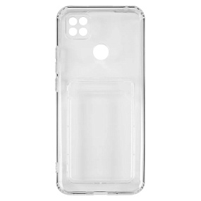 Силиконовый чехол Xiaomi Redmi 9C с визитницей прозрачный