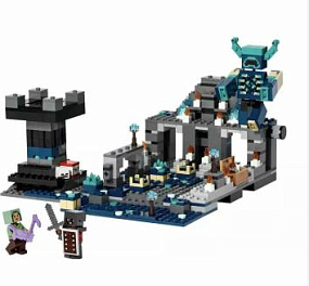 Конструктор Майнкрафт LB1108 "Битва с драконом на треке" 418 дет.
