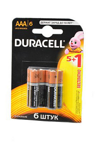 Батарейка ААА Duracell LR3 6BL 1шт