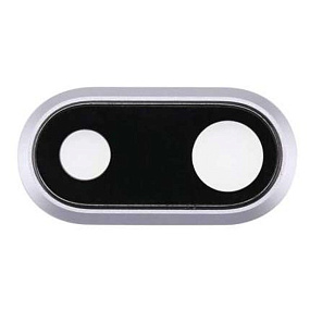 Стекло камеры iPhone 8 Plus Серебро