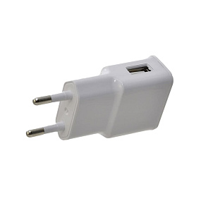 СЗУ-USB 1 выход 2А белый в коробке (УЦЕНКА) повреждение упаковки