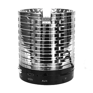Колонка AK889 (Bluetooth/MicroSD/USB/FM/AUX) серебро