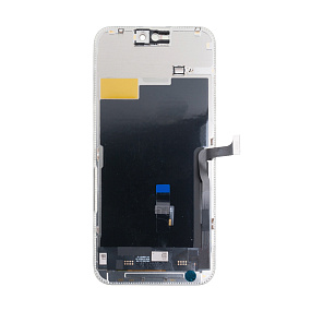 Дисплей для телефона iPhone 15 Pro Max в сборе Черный - (Hard OLED) (площадка под IC)