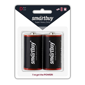 Батарейка SmartBuy R20 2P тип D 1шт