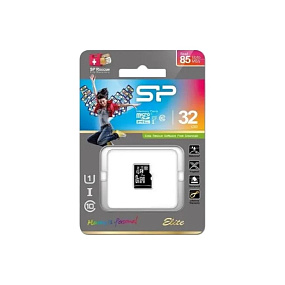 MicroSD 32Gb Silicon Power Class 10 Elite UHS-I 85/15Mb/s без адаптера