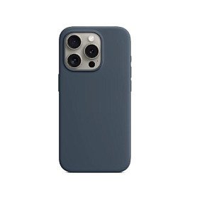 Кейс iPhone 15 Pro Max силикон SafeMag SM021 синий