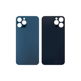 Задняя крышка iPhone 12 Pro Max (стекло) синий