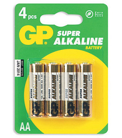 Батарейка АА GP LR6 4BL Super 4/40/320 1шт