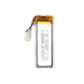 АКБ универсальная 721855p 500 mAh (7.2*18*55 mm)