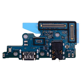 Шлейф Samsung A705F (A70) плата системный разъем/разъем гарнитуры/микрофон - Премиум