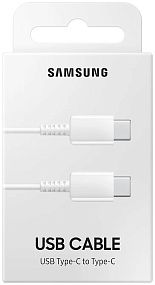 Дата кабель Type-C - Type-C Samsung EP-DA705BWEG 60W 3A 1м белый