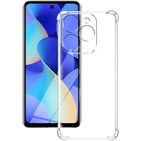 Силиконовый чехол Tecno Spark 20 прозрачный