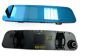 ВидеоРегистратор в зеркале заднего вида C101 + выносная камера 1080HD