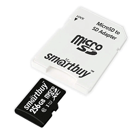 MicroSD 256Gb SmartBuy Class 10 U3 80Mb SD + адаптер