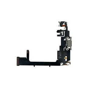 Шлейф iPhone 11 Pro на системный разъем/микрофон Белый