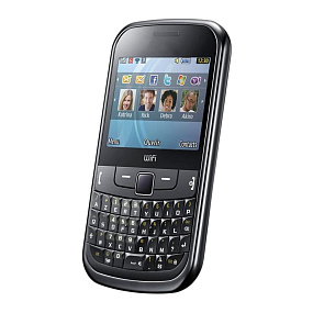 корпус для телефона Samsung S3350+ср.часть (черный)