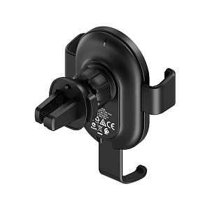 Автодержатель Borofone BQ5 (пластик,кабель micro USB, беспроводная зарядка QI) черный