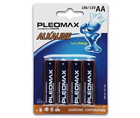 Батарейка АА Samsung Pleomax LR6 4BL 40/400 1шт