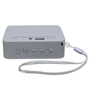 Колонка G03 (Bluetooth/MicroSD/USB/FM) серая
